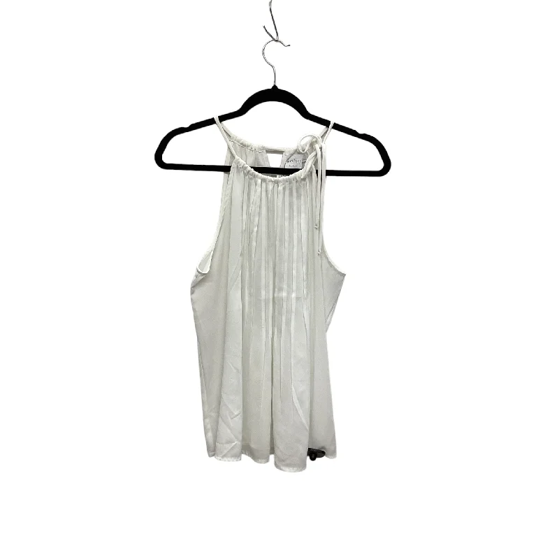 YEAR-End Clearance White Top Sleeveless Soho Design Group, Size S