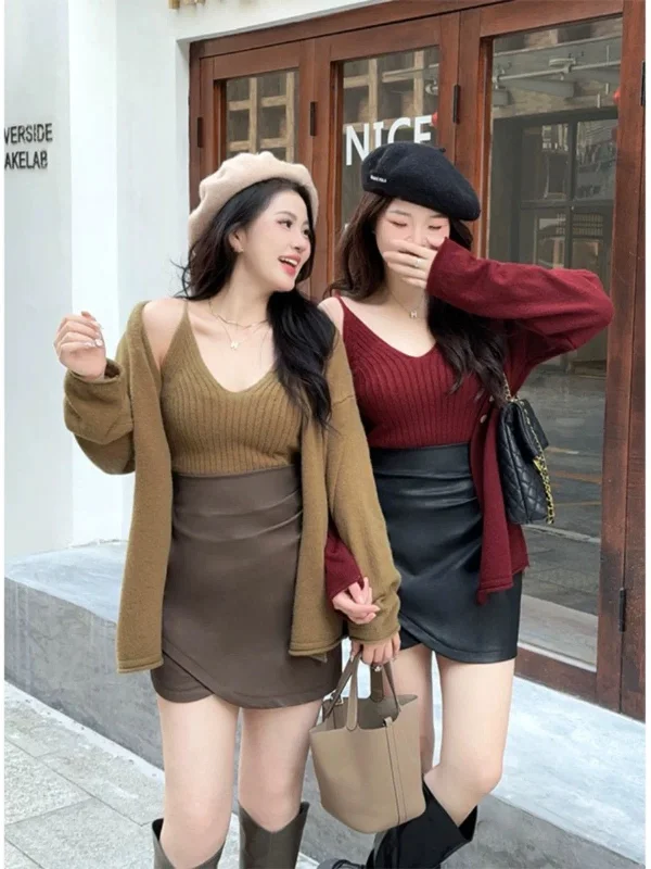 Weekend Deals to Make You Smile Elena Statement Woolen Tops with Cape Style Sweater