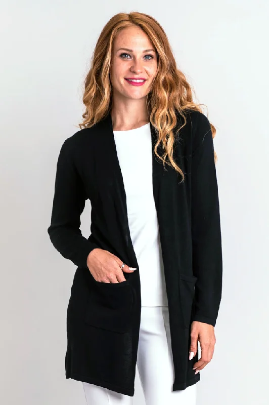 Bargain Prices Justine Sweater, Black, Bamboo Cotton