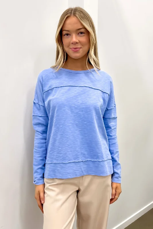 Savings Event Jayne Throw On Top Light Blue