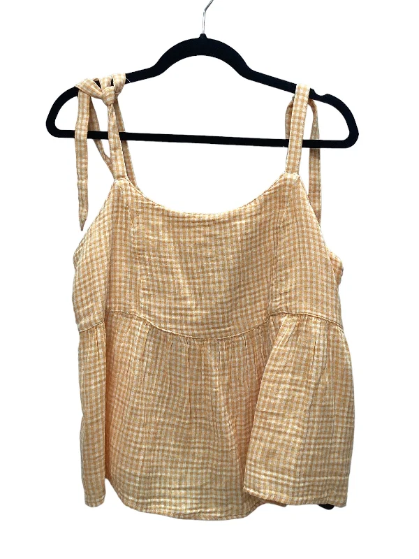 Weekend Discounts to Delight Yellow Top Sleeveless Old Navy, Size L