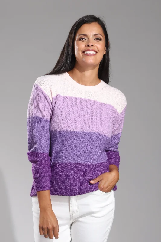 Special Discount Tonal stripe Ultra Soft Jersey | Lilac Stripes | 7261ZZ