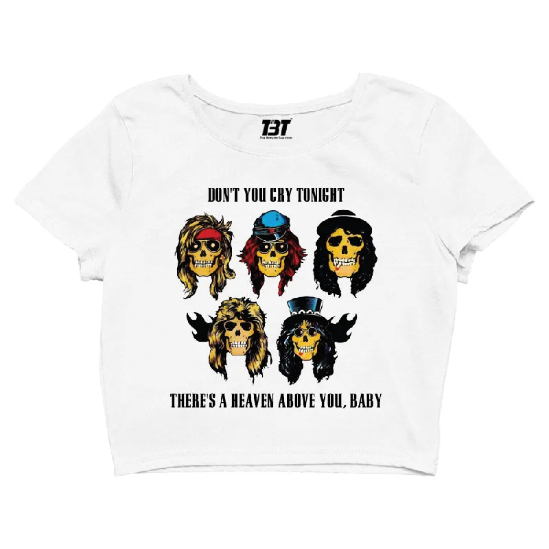 Special Promotion Guns N' Roses Crop Top - Don't Cry