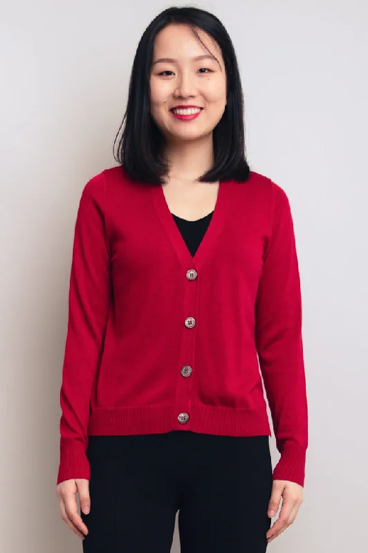Weekend Savings Extravaganza Jessica Sweater, Lipstick, Bamboo Cotton