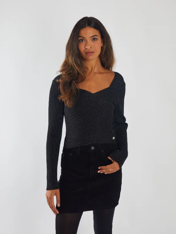 Midnight Sale Mariska Top Black Shimmer
