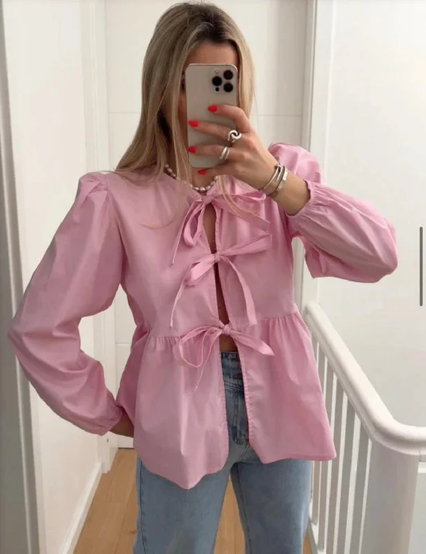 Flash Sale Evie triple bow top