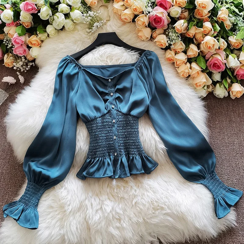 Exclusive Weekend Offers Inside Simple long sleeve tops fashion tops     S44