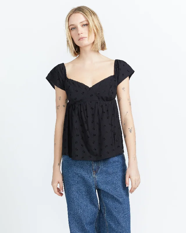 Special Offer Part Time Luver Top - Black