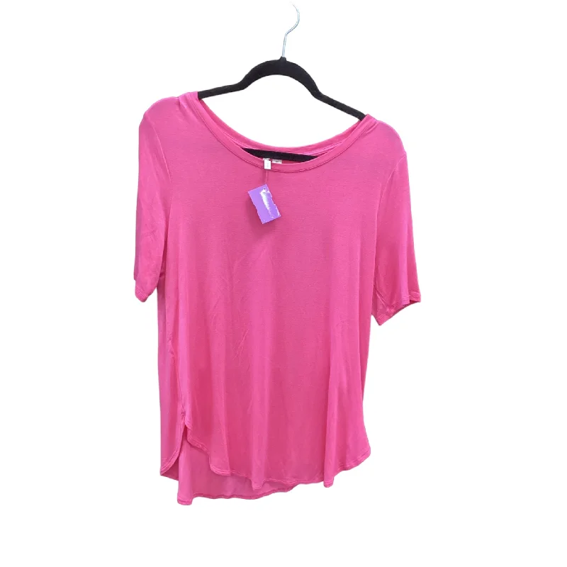Special Price Pink Top Short Sleeve Basic Cato, Size M