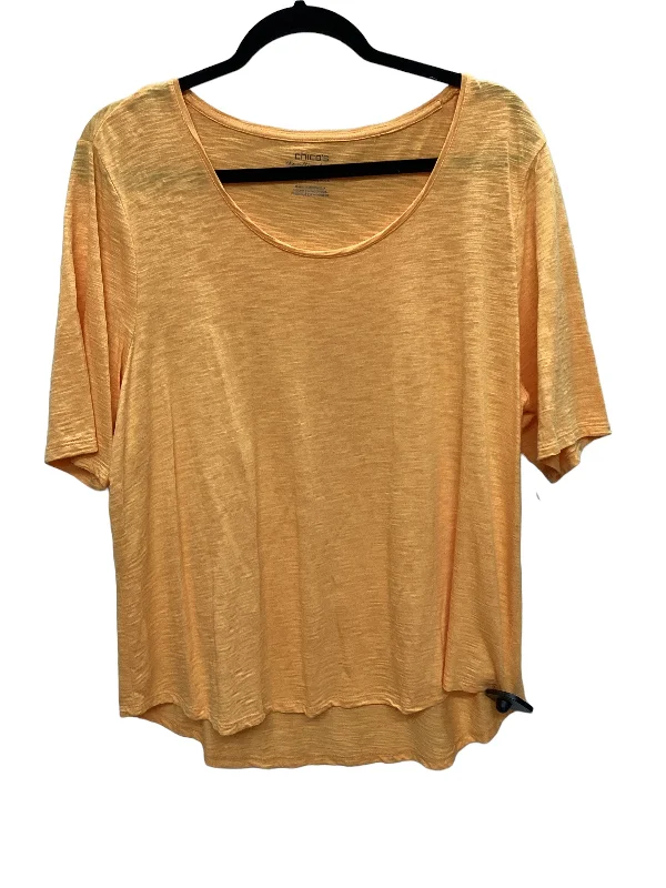 Weekend Bargains to Celebrate Top Short Sleeve Basic By Chicos  Size: 3