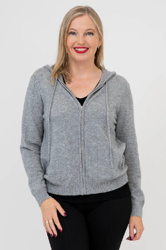 Midnight Madness Finlay Sweater, Grey, Wool Cashmere