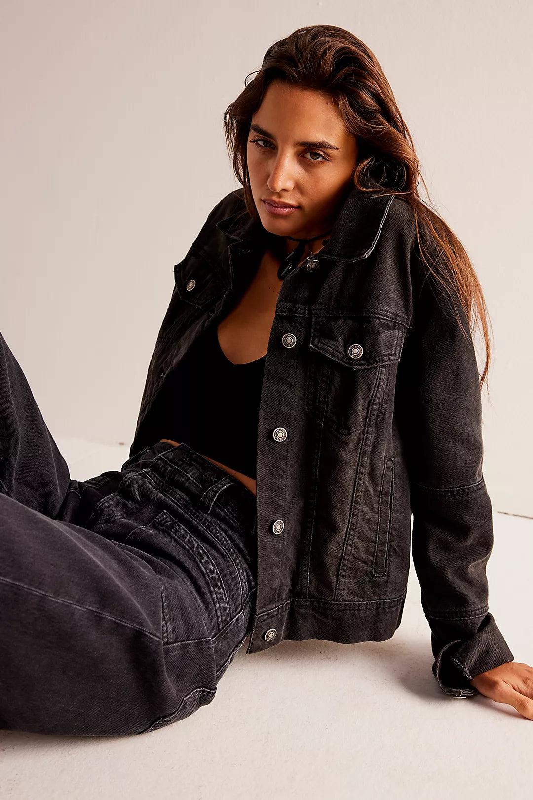 Best Bargains Black Rumors Denim Jacket