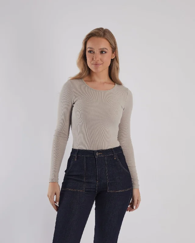 Instant Savings Britta Bodysuit Warm Stone