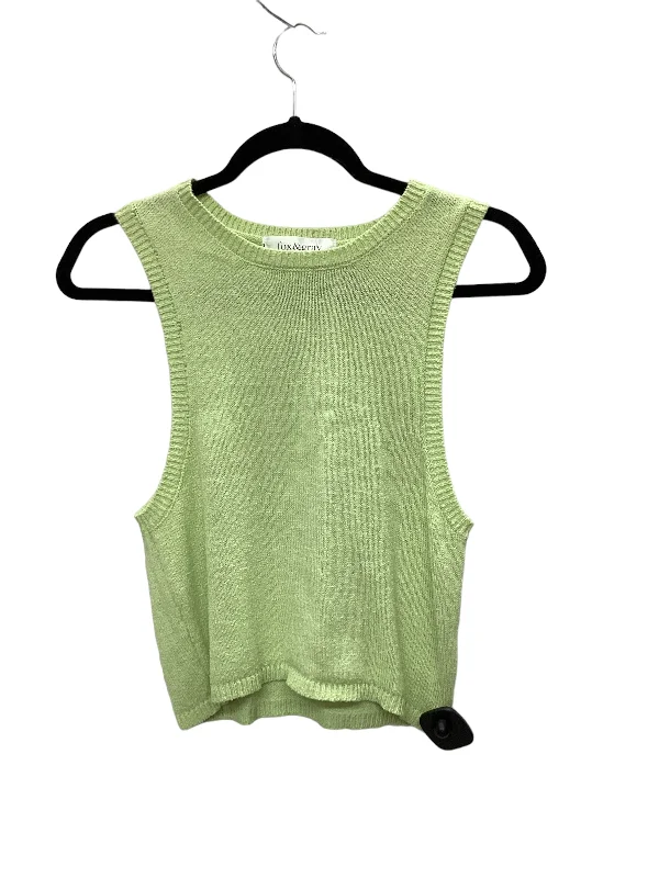 Weekend Offers That Please Green Top Sleeveless Clothes Mentor, Size L