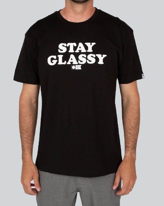 Reduced Prices Stay Glassy Premium S/S Tee - Black