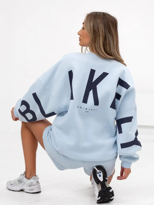 Final Clearance Isabel Oversized Sweater - Powder Blue