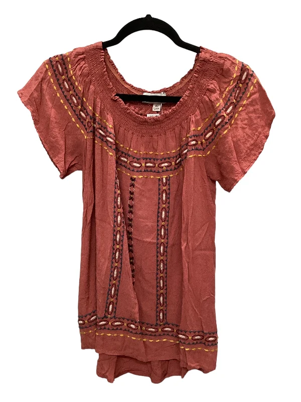 Special Discount Pink Top Short Sleeve Knox Rose, Size Xs