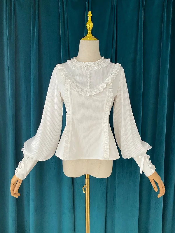 Weekend Discounts to Relish Little Dipper~Elegant Lolita Mutton Sleeve Blouse Multicolors Weekend Discounts to Relish Little Dipper~Elegant Lolita Mutton Sleeve Blouse Multicolors