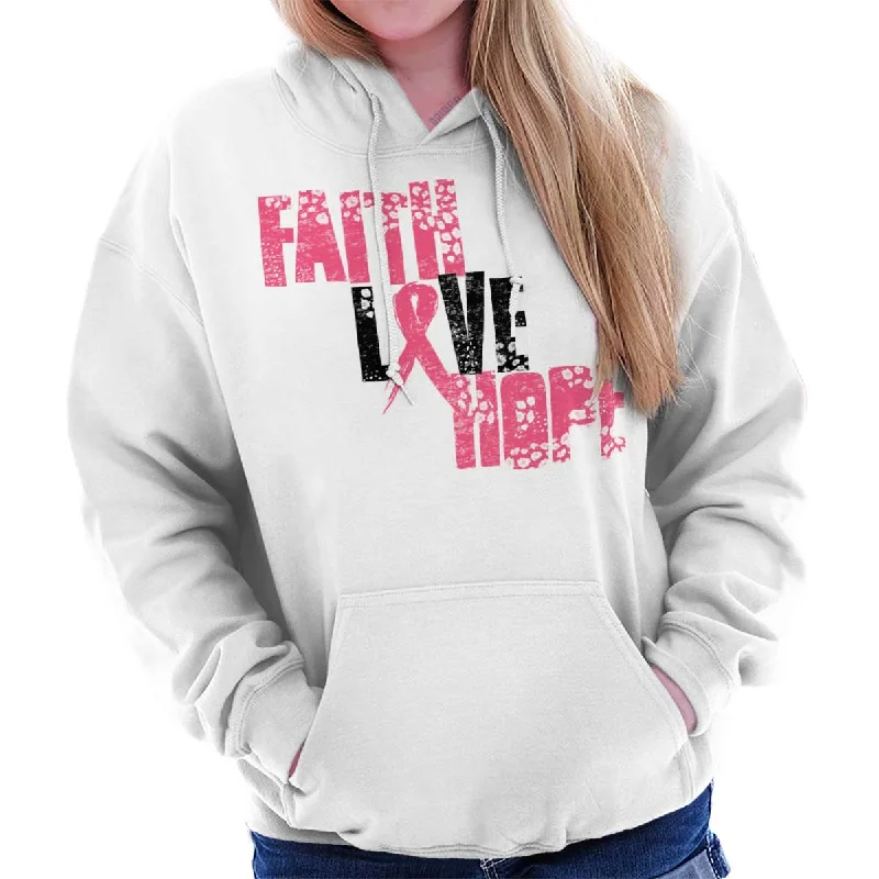 Must-Have Deals Pink Faith Love Hope Hoodie