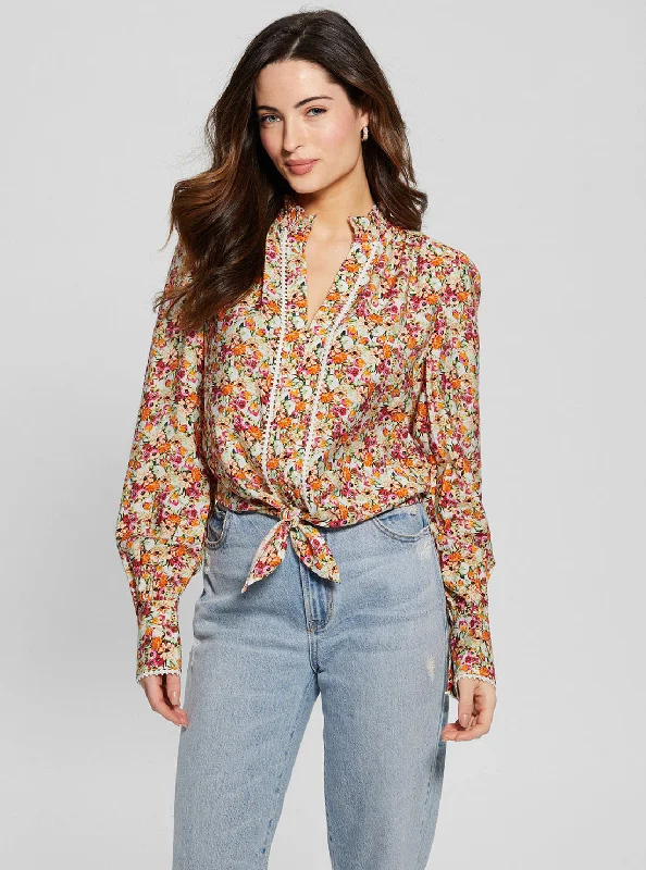 Mega Sale Eco Floral Print New Rita Shirt