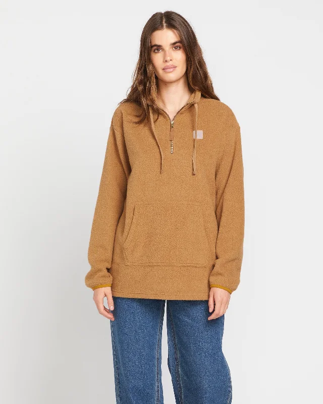 Weekend Extravaganza: Shop Now Pheelin Phresh Mock Neck Sweatshirt - Vintage Brown