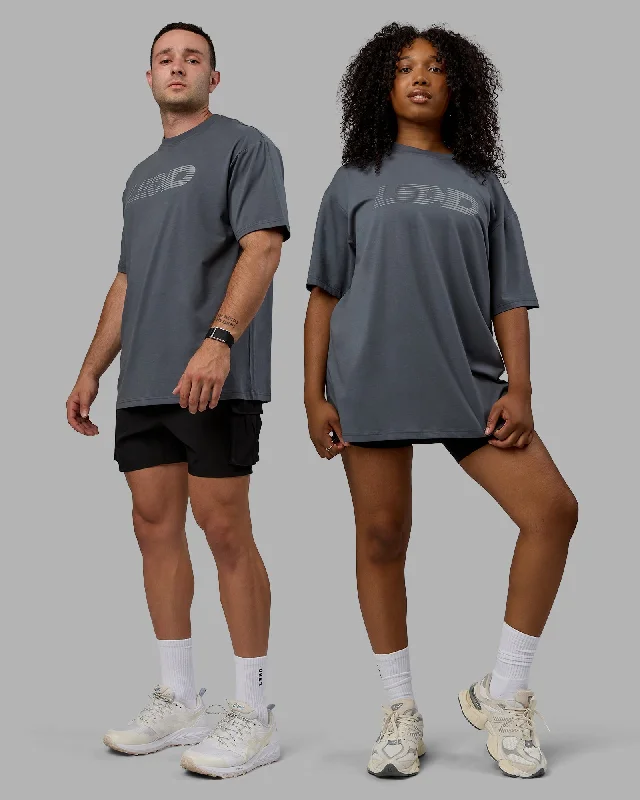 Get It Before It’s Gone Unisex Motion FLXCotton Tee Oversize - Turbulence-Metallic Silver