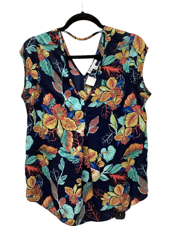 Act Fast Navy Top Sleeveless Dr2, Size M
