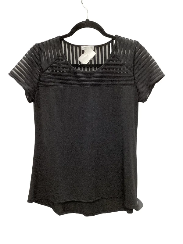 Act Fast Black Top Short Sleeve Clothes Mentor, Size M