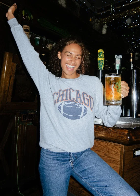 Cash Savings Chicago Football Vintage Crewneck - Heather Grey