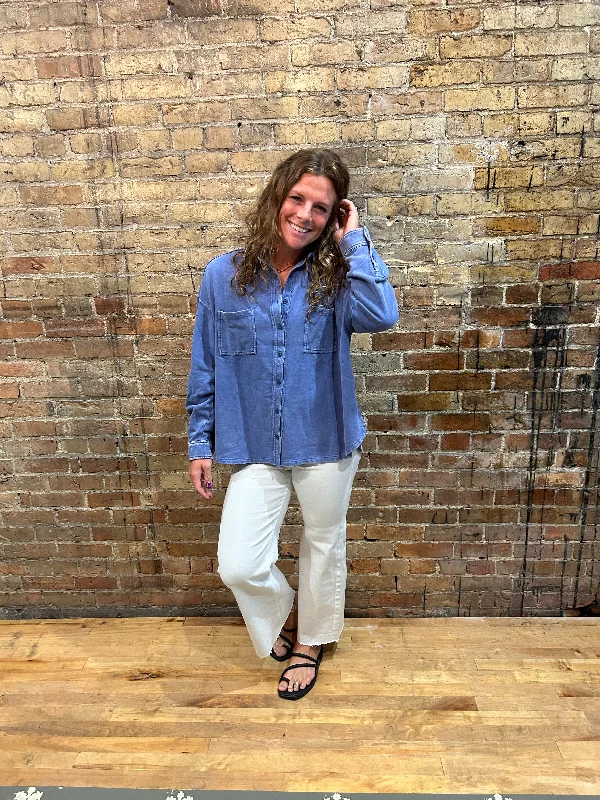 Weekend Savings Spectacular The Peri Button Down-Blue