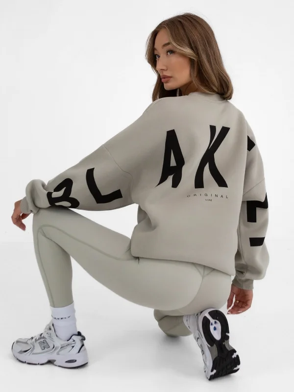 Act Now Isabel Oversized Sweater - Grey
