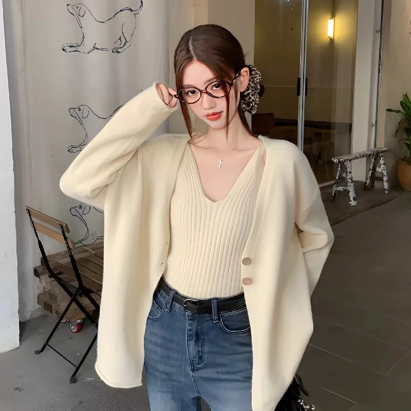 Stock Clearance Nixie Statement Woolen Tops with Cape Style Sweater