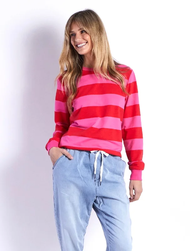 Weekend Specials to Cherish Austin Sweat - Pink/Red