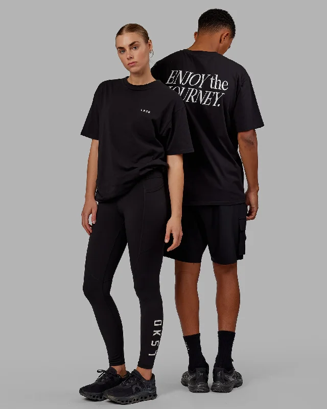 Mega Sale Unisex VS1 FLXCotton Tee Oversize - Black-White