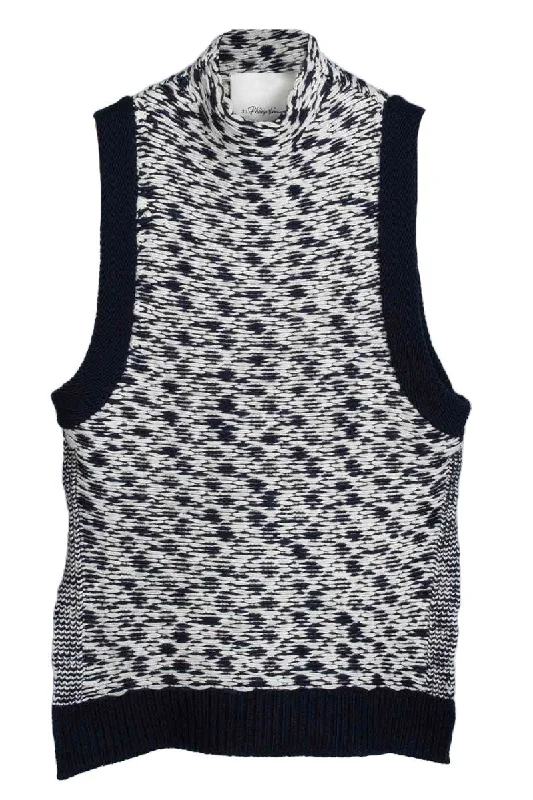 Weekend Discounts Worth Grabbing Wool Jacquard Mockneck Top