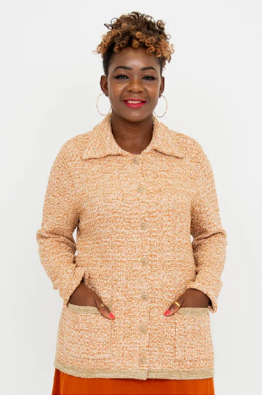 Big Savings Chanel Cardigan, Chai Spice, Cotton