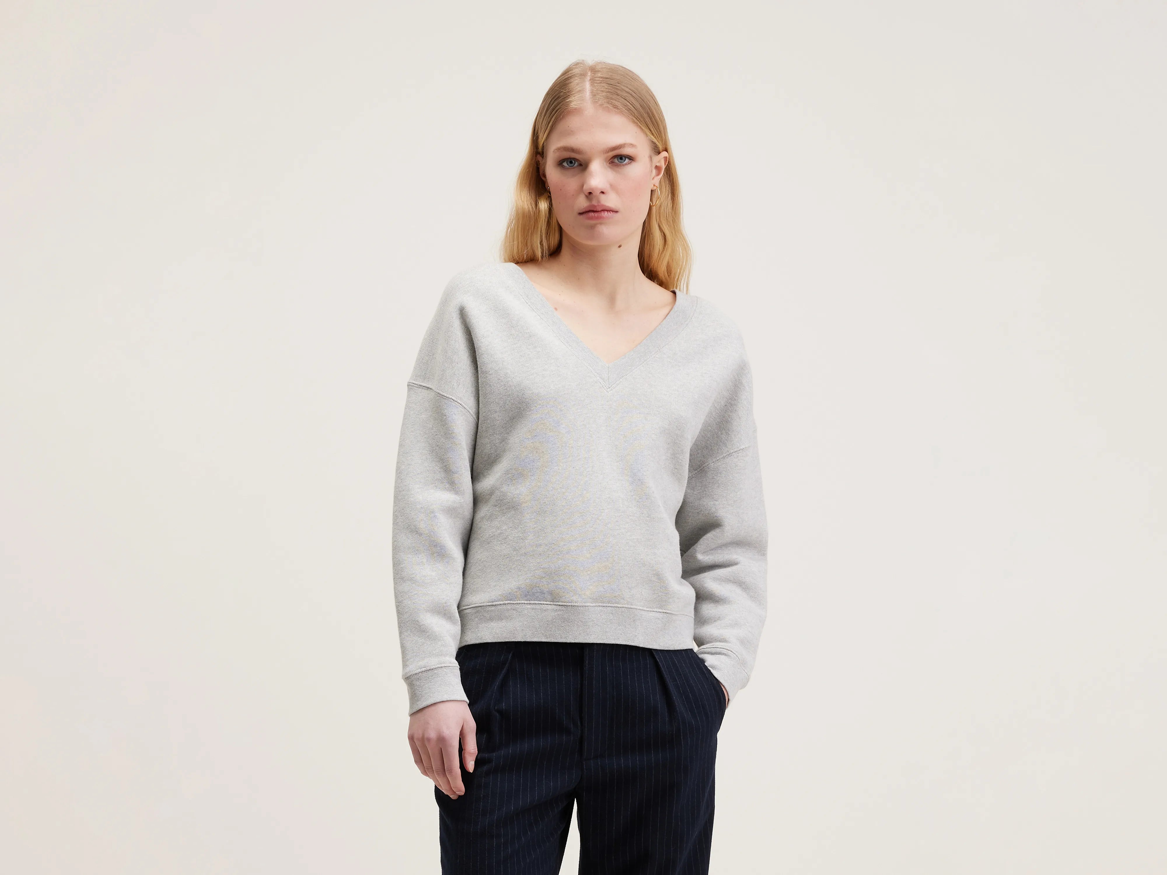 Great Bargains Fellow v-neck sweatshirt (242 / W / H. GREY)