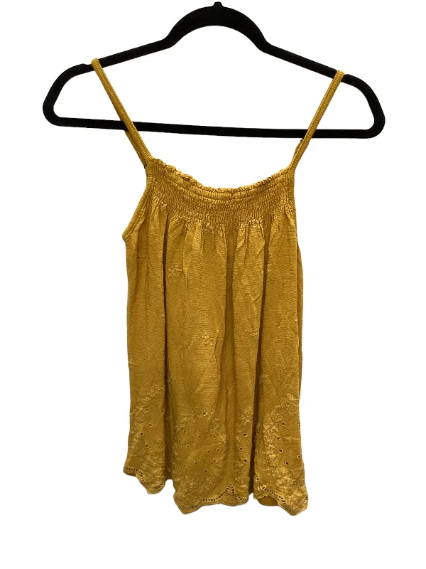 Midnight Sale Yellow Top Sleeveless Rewind, Size S