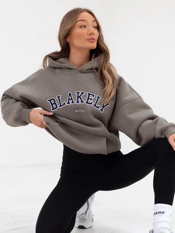 Half Price Varsity Oversized Hoodie - Safari Green