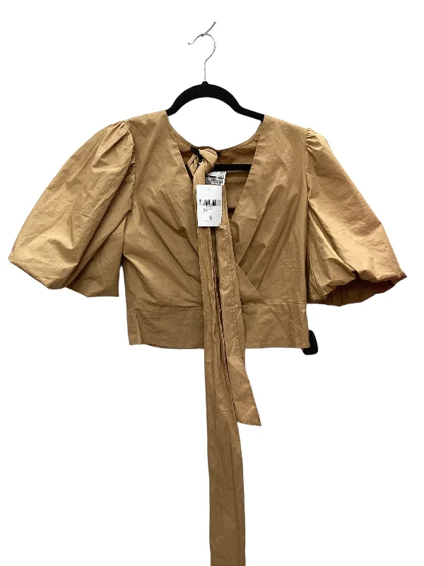 Super Sale Brown Top Short Sleeve Forever 21, Size S