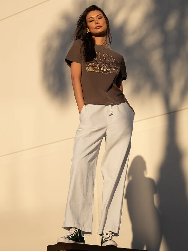 Discount Deals Strutin Stone Elastic Waist Pants - Sand