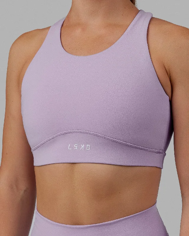 Anniversary Sale Fusion Sports Bra - Pale Lilac