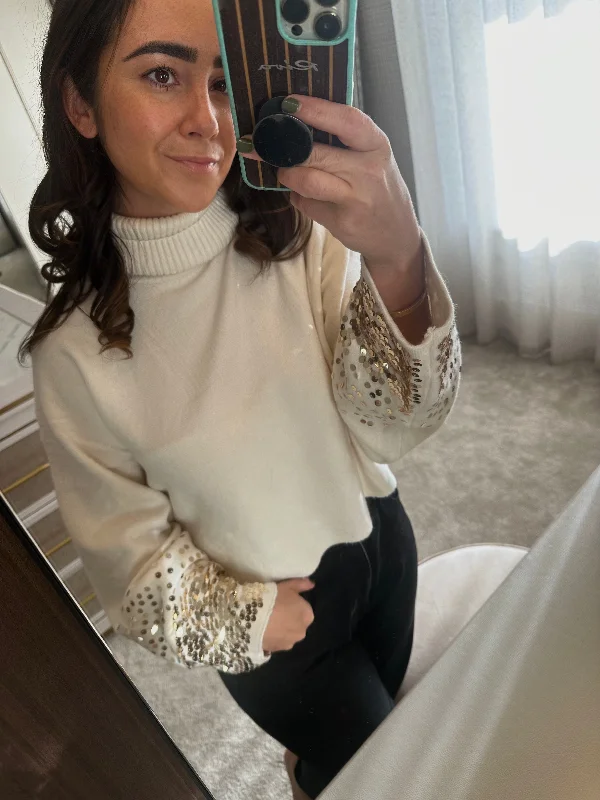 Great Bargain Sparkle cuff sweater