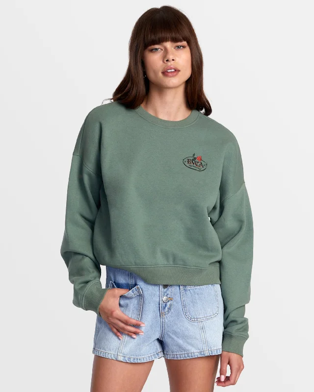 Daily Deals Court Crew Neck Sweatshirt - Jade