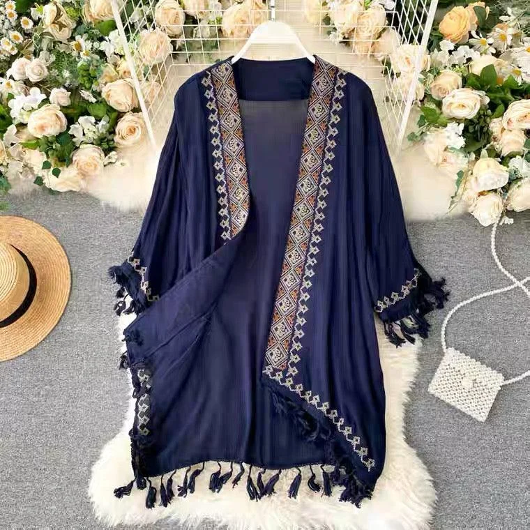Crazy Savings Leah Tasseled Cape