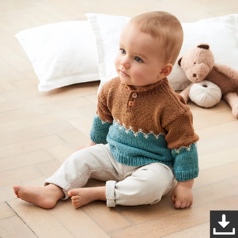 Holiday Sale Kleinkind Pullover Strickset - Lana Grossa (PDF)
