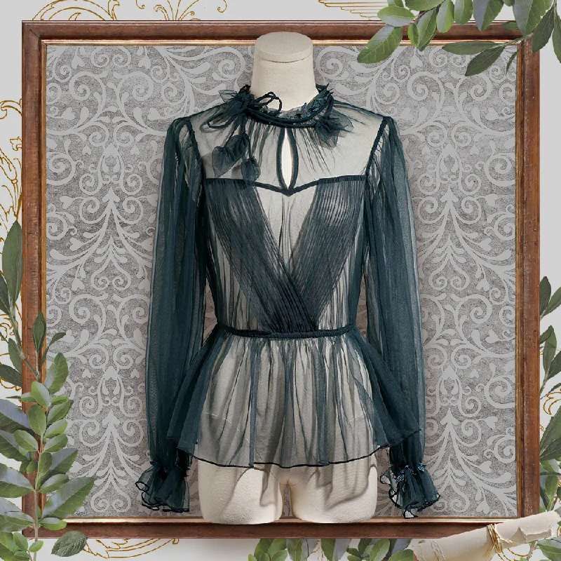 Super Discount (Buy for me) FunCcino~Dense Forest Corridor~Elegant Lolita Blouse and Cape