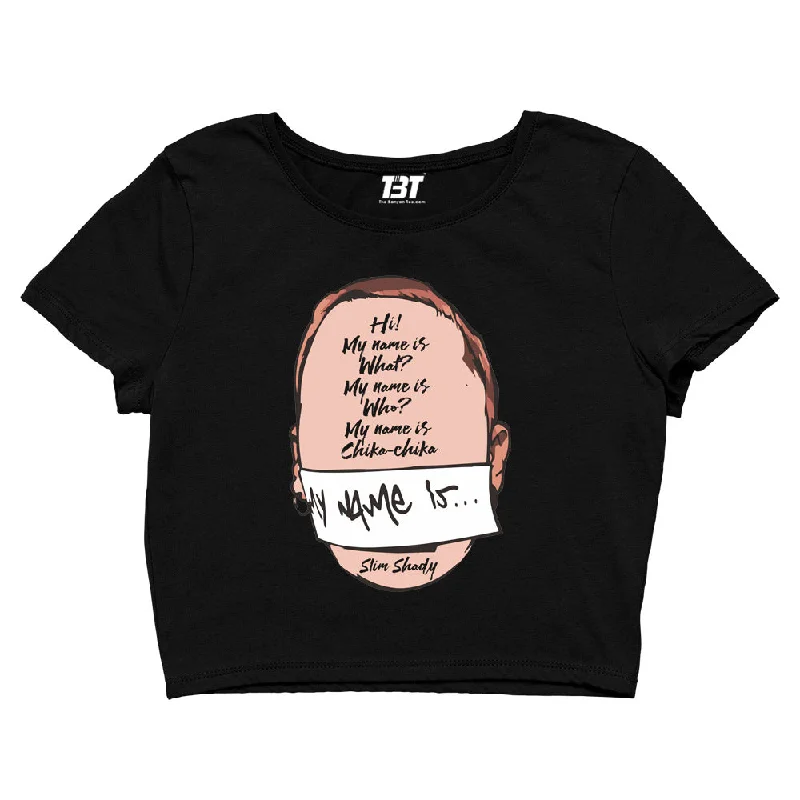 Deep Discounts Eminem Crop Top - My Name Is