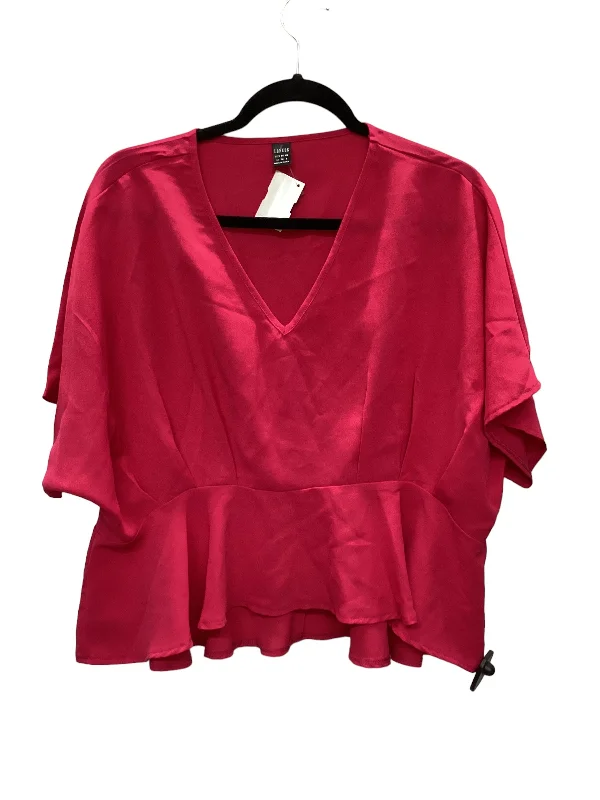 Now Available Pink Top Short Sleeve Clothes Mentor, Size M