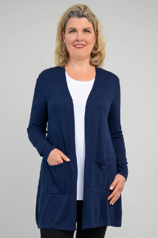 Weekend Specials to Cherish Justine Sweater, Indigo, Bamboo Cotton